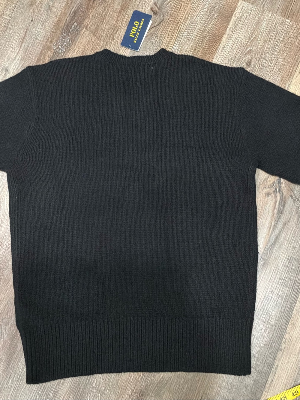 New Polo Ralph Lauren TIGER HEAD Wool-Blend Black Sweater Pullover Men's Sz M - Picture 13 of 13
